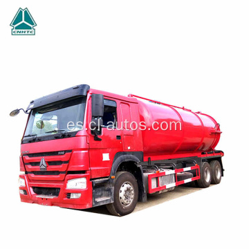 SINOCTRUCK HOWO 18CBM 6X4 15M3 Camiones de succión de aguas residuales de vacío